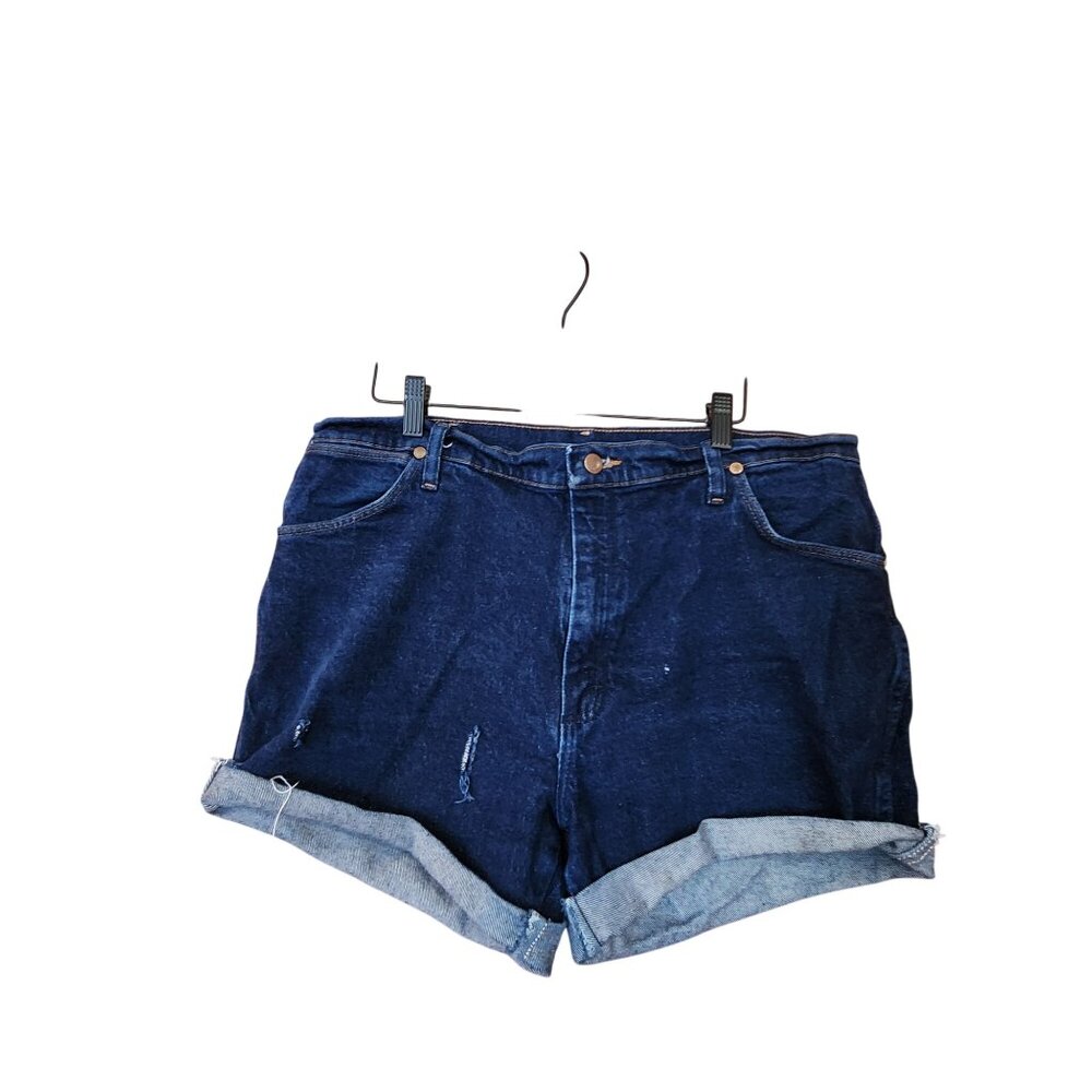 Wrangler Womens High-Waisted Cut off booty Denim Shorts 38